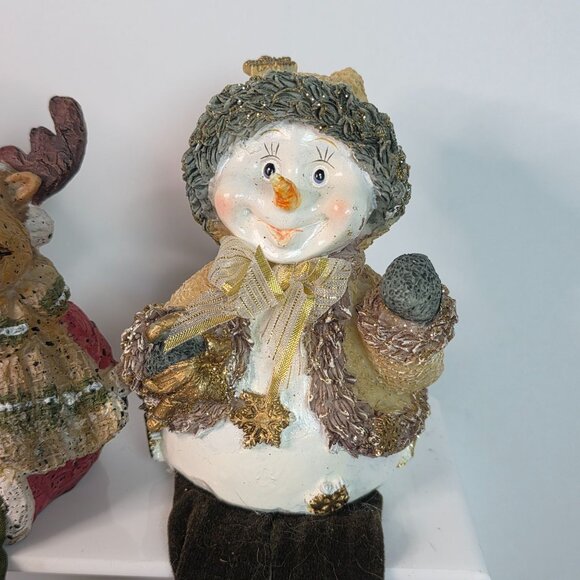 Innovage Holiday Shelf Sitting Snowman & Reindeer Decorations - Picture 4 of 16